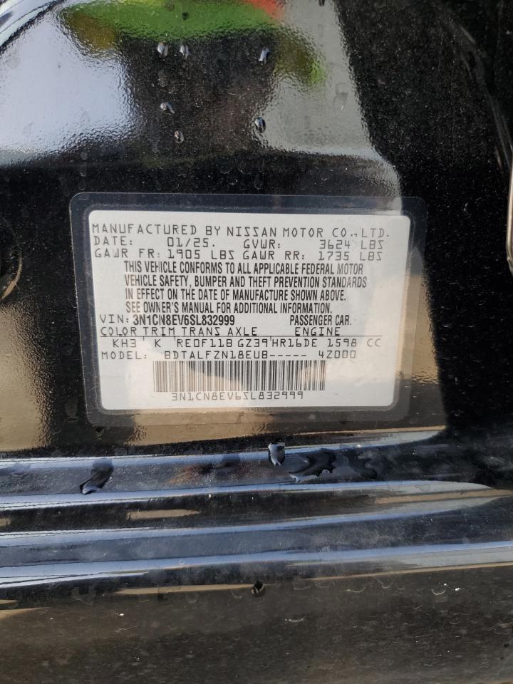 2025 Nissan Versa Sv VIN: 3N1CN8EV6SL832999 Lot: 64130405
