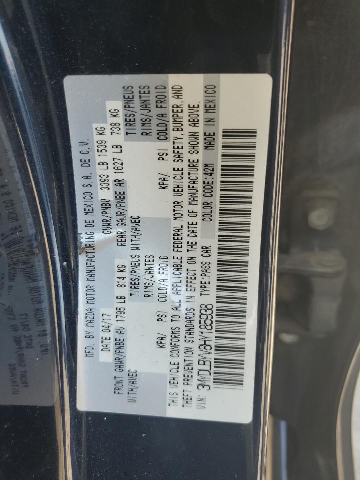 2017 Toyota Yaris Ia VIN: 3MYDLBYV8HY185938 Lot: 63596855