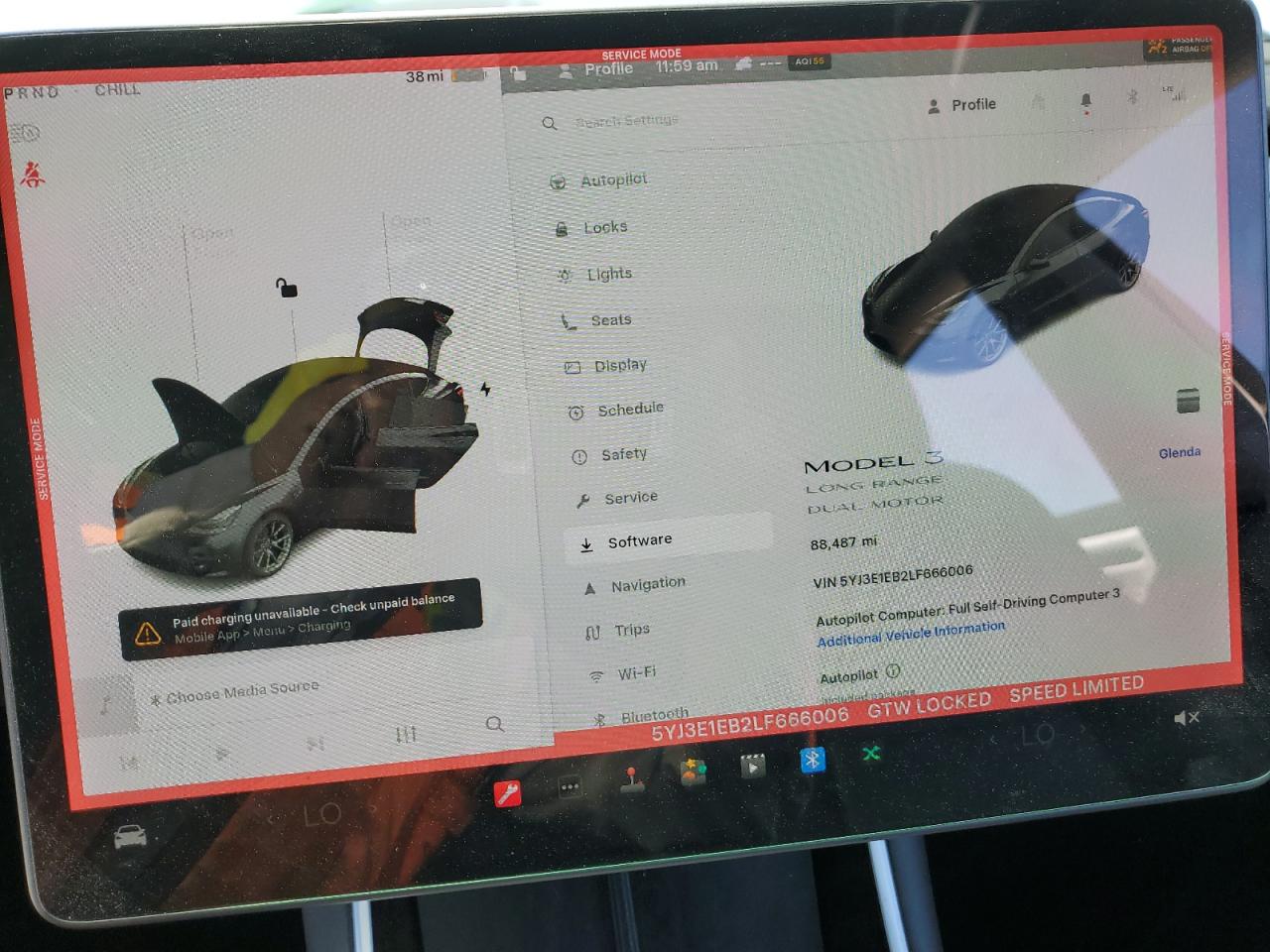 2020 Tesla Model 3 VIN: 5YJ3E1EB2LF666006 Lot: 63527495