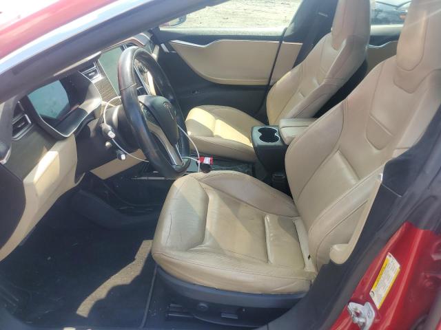 Hatchbacks TESLA MODEL S 2014 Red