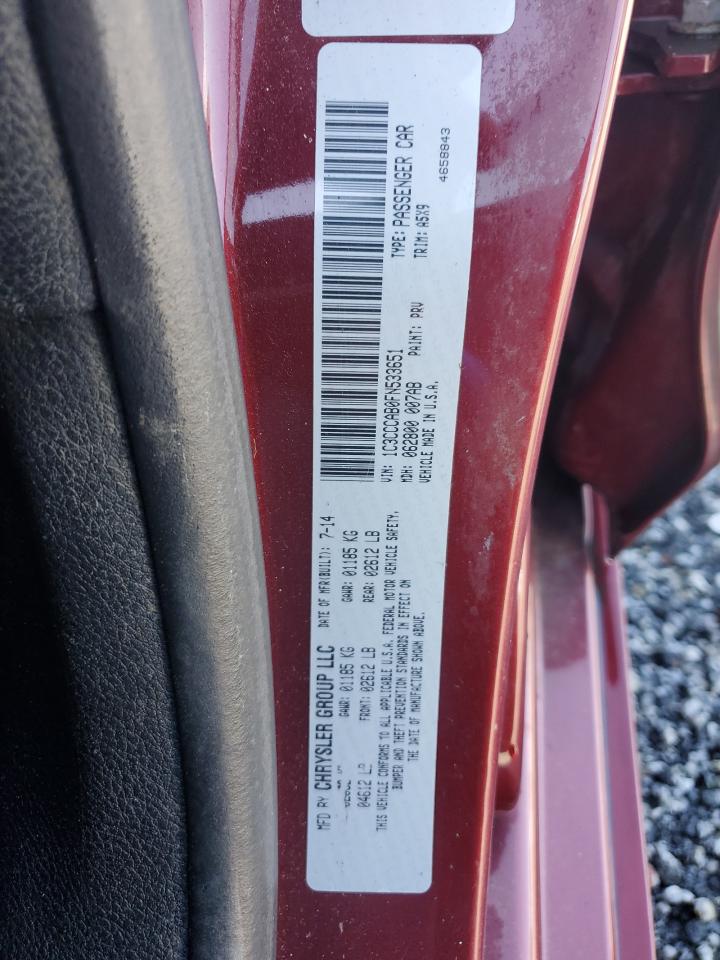 2015 Chrysler 200 Limited VIN: 1C3CCCAB0FN533651 Lot: 64434105