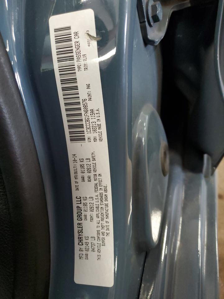 2015 Chrysler 200 S VIN: 1C3CCCBG1FN608576 Lot: 65250745