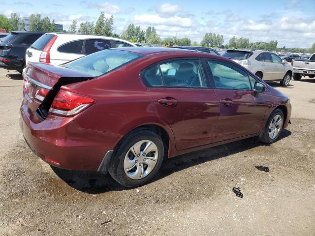 Sedans HONDA CIVIC 2015 Burgundy
