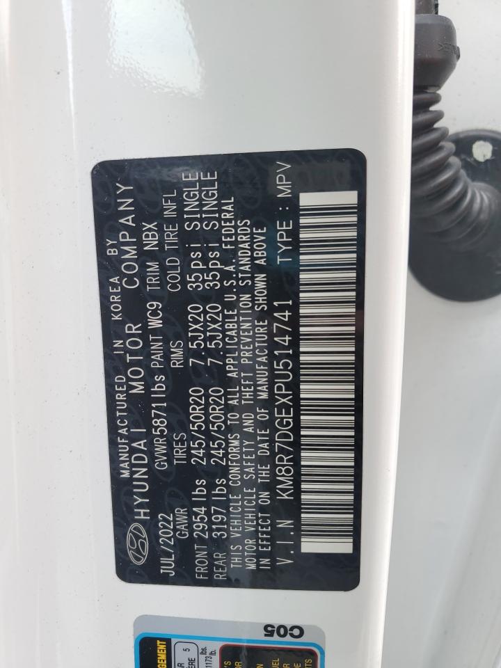 2023 Hyundai Palisade Calligraphy VIN: KM8R7DGEXPU514741 Lot: 61196565