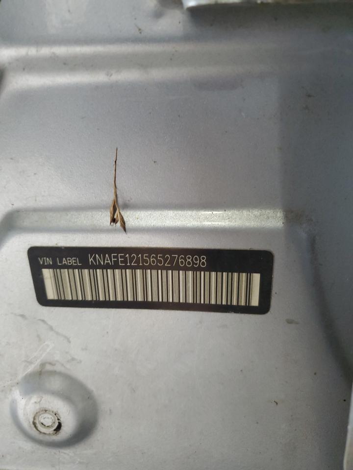 2006 Kia Spectra Lx VIN: KNAFE121565276898 Lot: 65329645