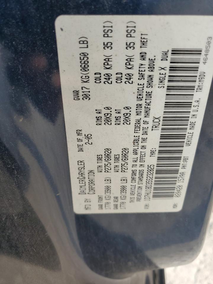 2005 Dodge Ram 1500 St VIN: 1D7HU18D35S232825 Lot: 66896895