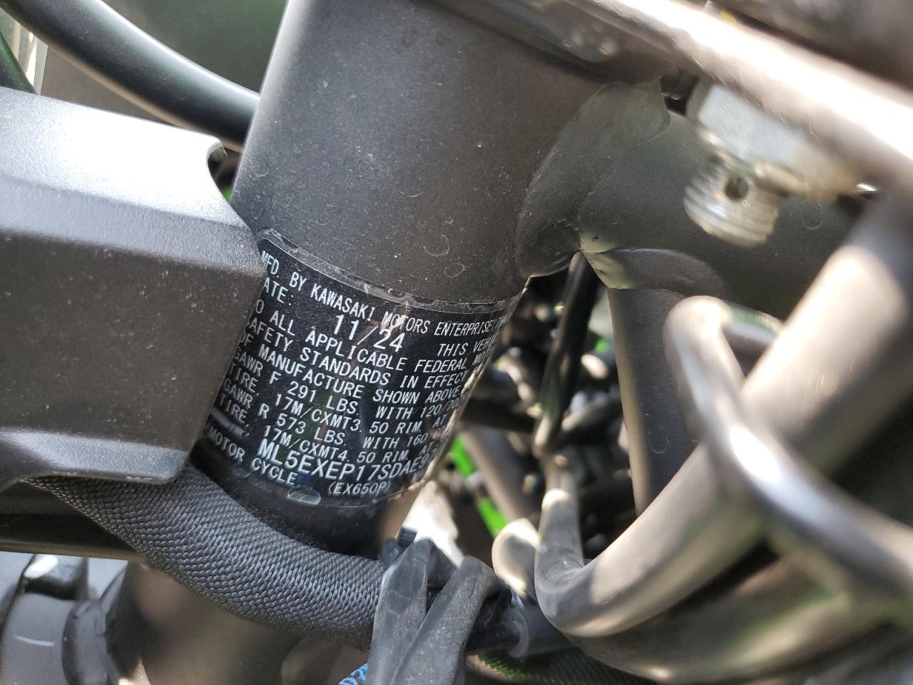 ml5exep17sdae9746 ML5EXEP17SDAE9746 2025 Kawasaki Ex650 P
