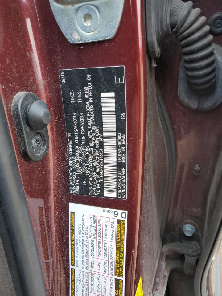 2016 Lexus Gx 460 VIN: JTJBM7FX9G5146451 Lot: 65071295