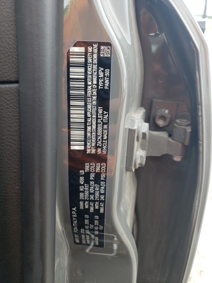 2020 Jeep Renegade Latitude VIN: ZACNJBBB5LPL87461 Lot: 62573615