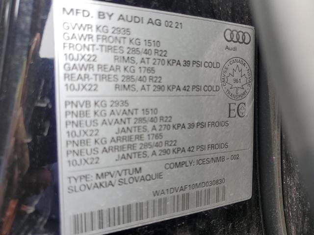 2021 AUDI Q8 PROGRESSIV  