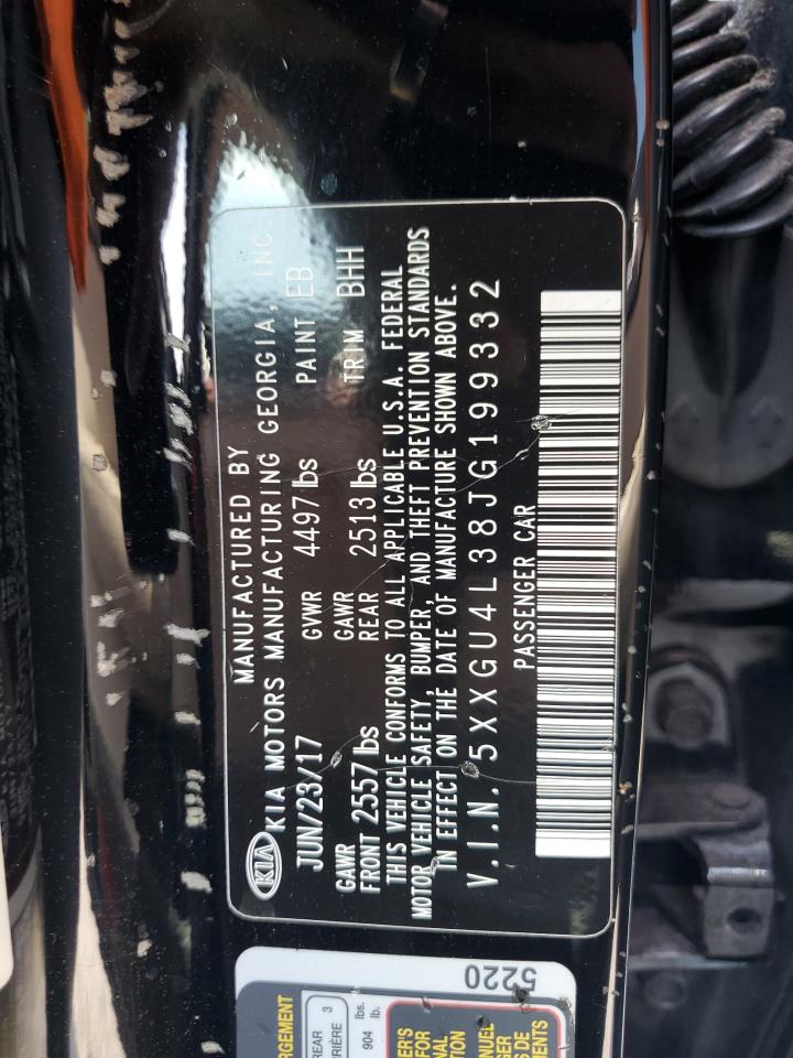 2018 Kia Optima Ex VIN: 5XXGU4L38JG199332 Lot: 63972005