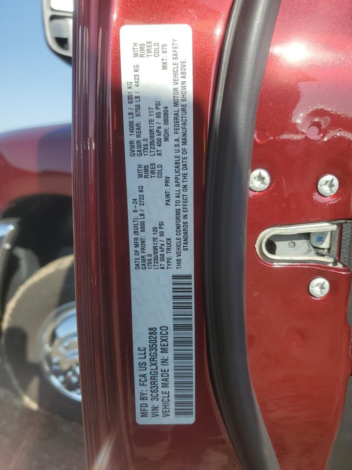 2024 Ram 3500 Tradesman VIN: 3C63RRGLXRG350288 Lot: 65166605