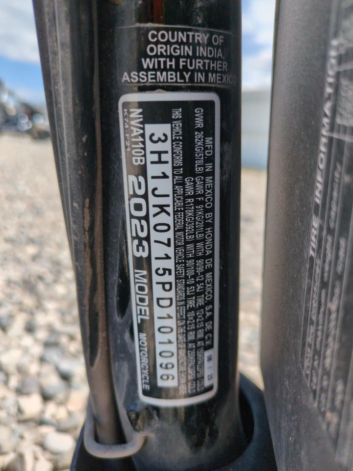 2023 Honda Nva110 B VIN: 3H1JK0715PD101096 Lot: 64272045