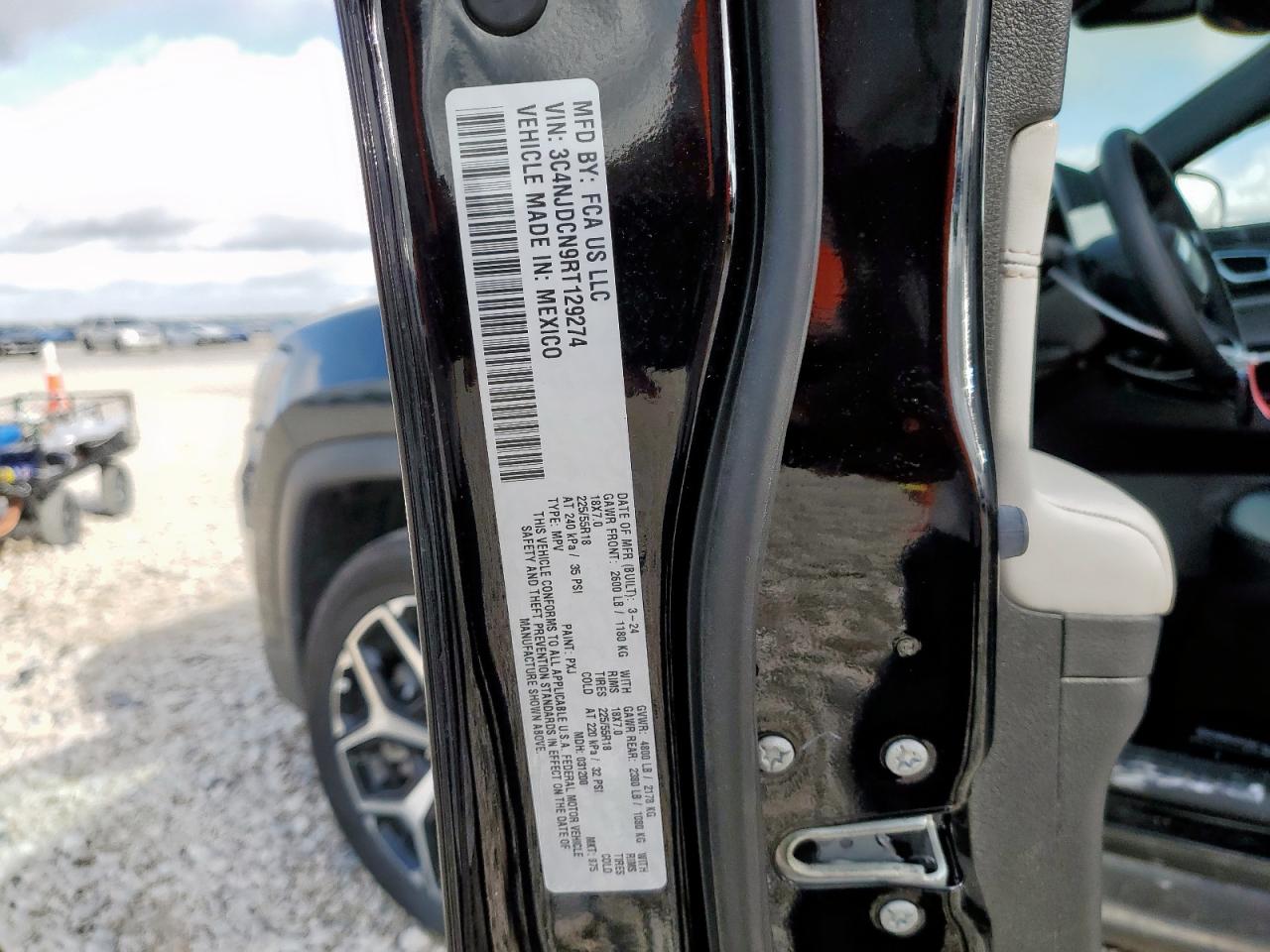 2024 Jeep Compass Limited VIN: 3C4NJDCN9RT129274 Lot: 64518125