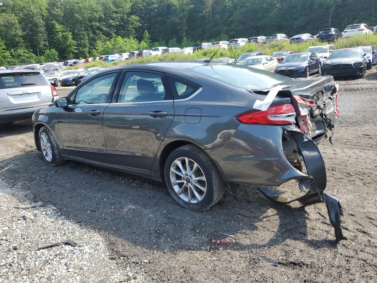 2017 Ford Fusion Se grey null gas 3FA6P0H70HR173705 photo #3