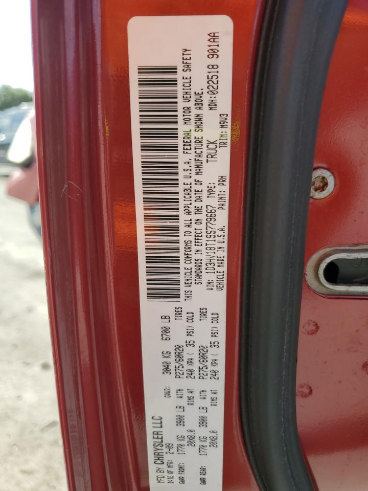 2009 Dodge Ram 1500 VIN: 1D3HV18T19S779667 Lot: 65219055