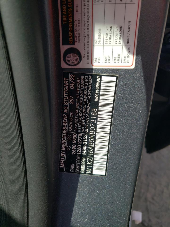 2022 Mercedes-Benz E 450 4M All Terrain VIN: W1KZH6AB5NB073188 Lot: 64193315