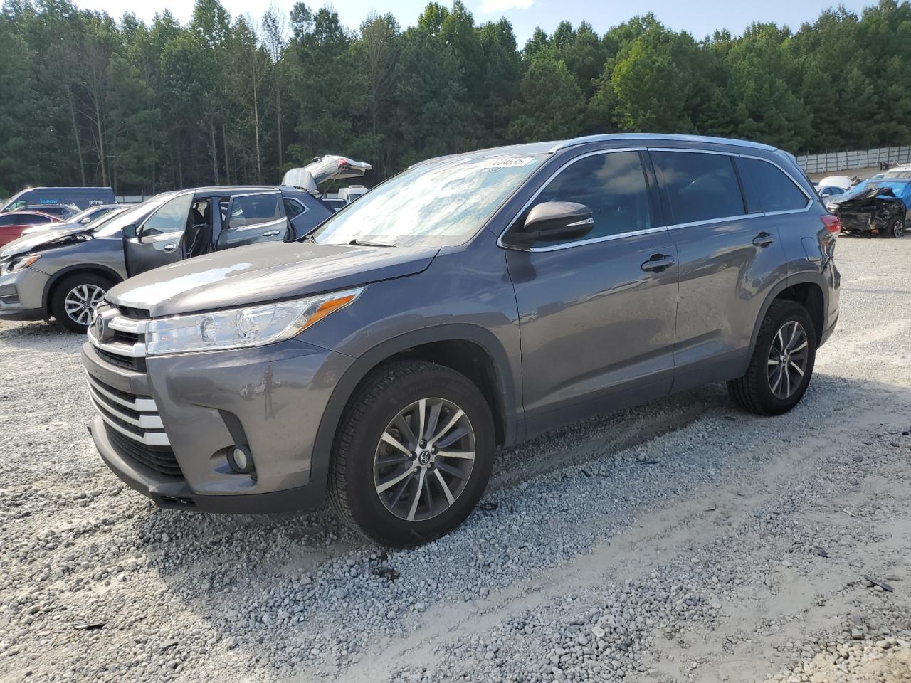 2019 Toyota Highlander Se grey null gas 5TDKZRFHXKS567963 photo #1