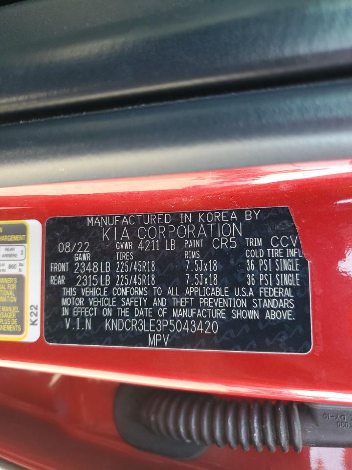 2023 Kia Niro Ex VIN: KNDCR3LE3P5043420 Lot: 65279585