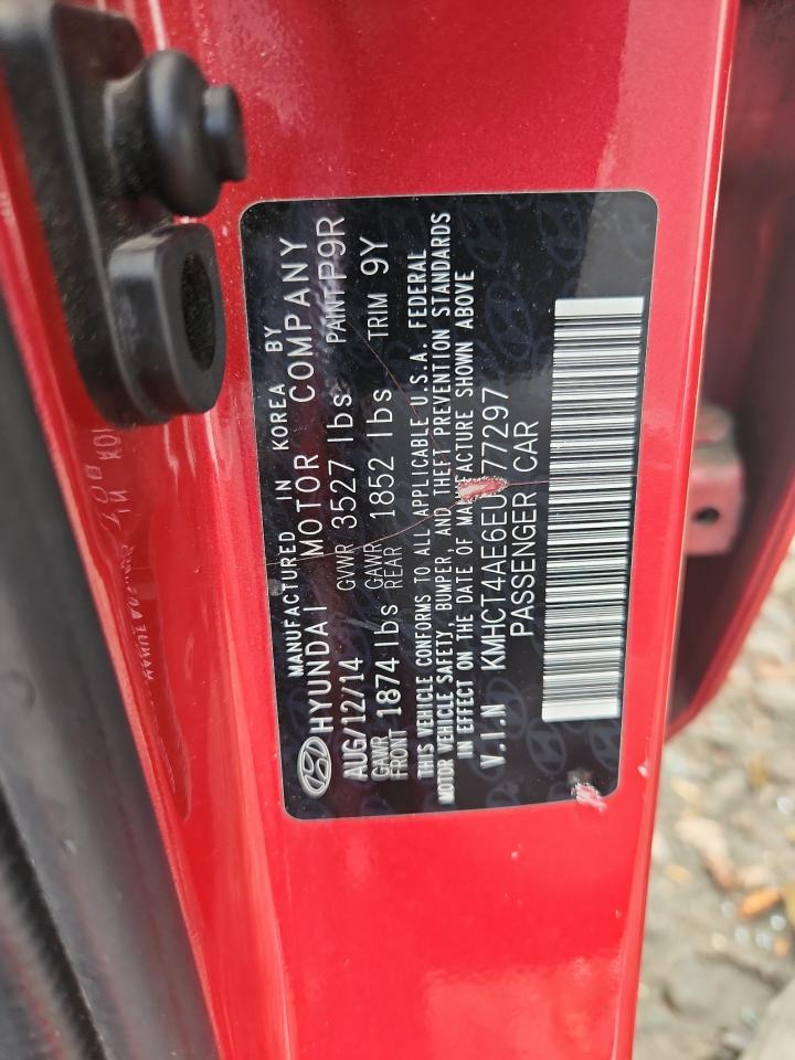 2014 Hyundai Accent Gls VIN: KMHCT4AE6EU777297 Lot: 64338465