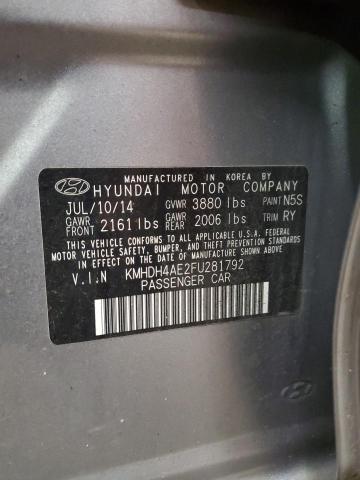 2015 HYUNDAI ELANTRA SE  