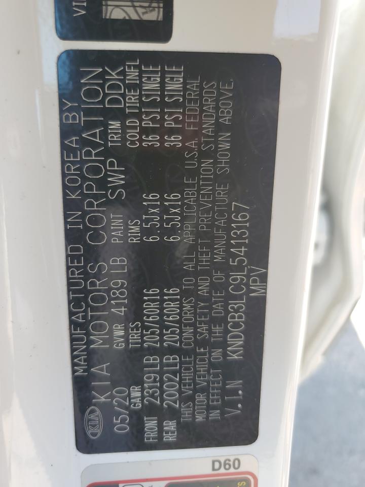 2020 Kia Niro Lx VIN: KNDCB3LC9L5413167 Lot: 63045835