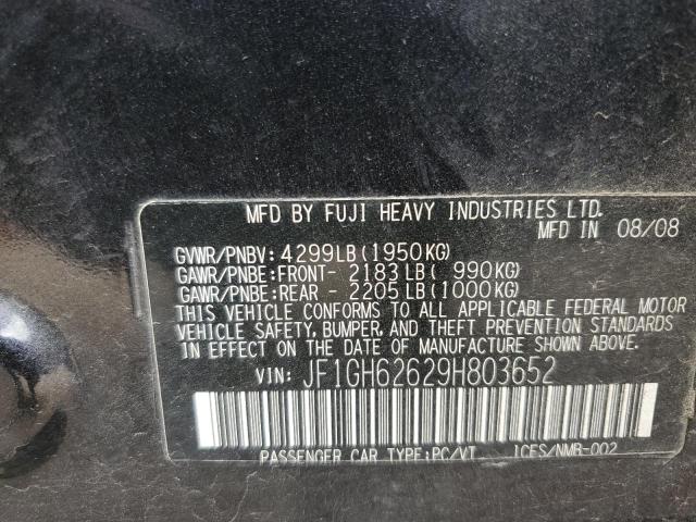 2009 SUBARU IMPREZA 2.5I  