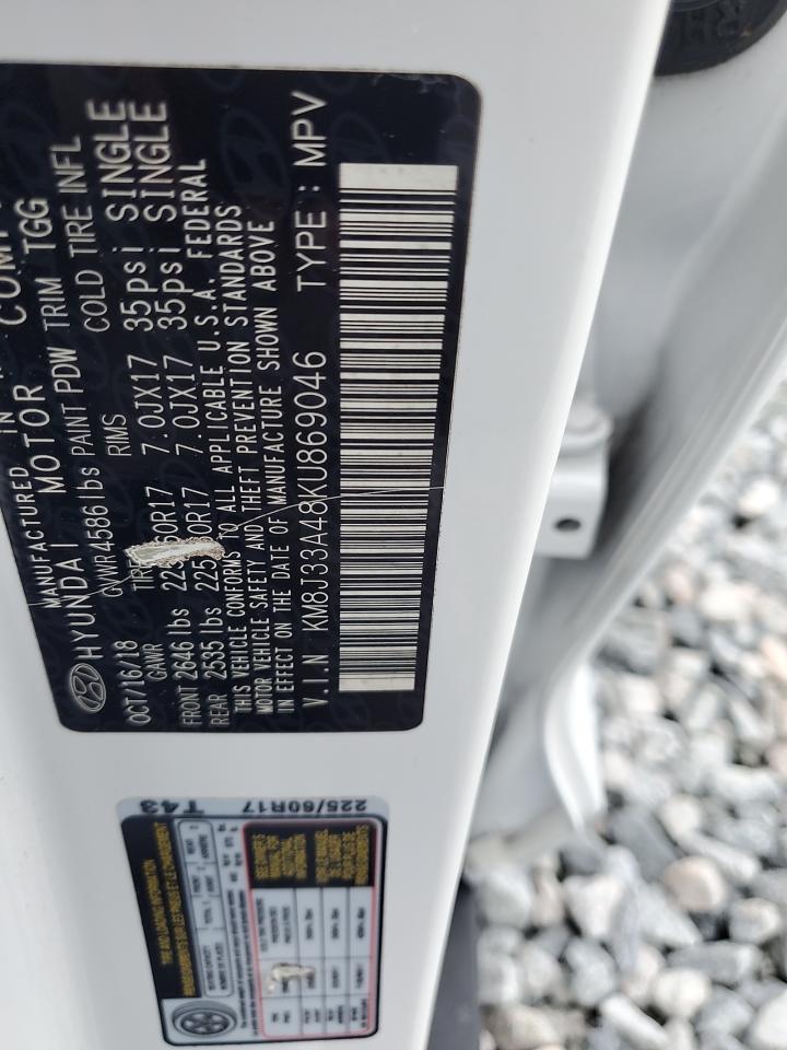 2019 Hyundai Tucson Limited VIN: KM8J33A48KU869046 Lot: 64578995