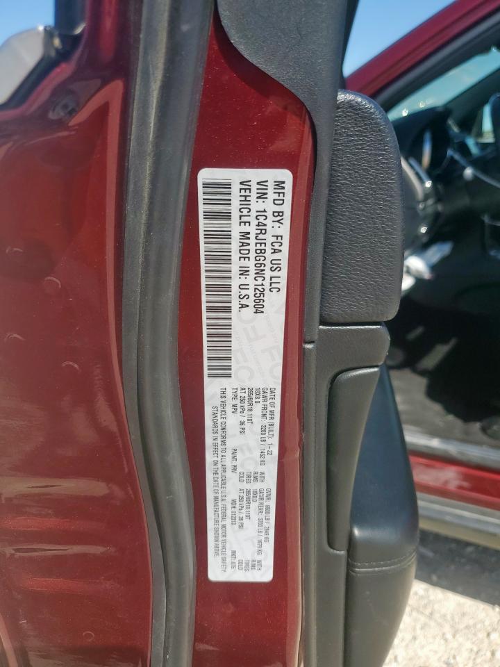 1c4rjebg6nc125604 1C4RJEBG6NC125604 2022 Jeep Grand Cherokee Limited