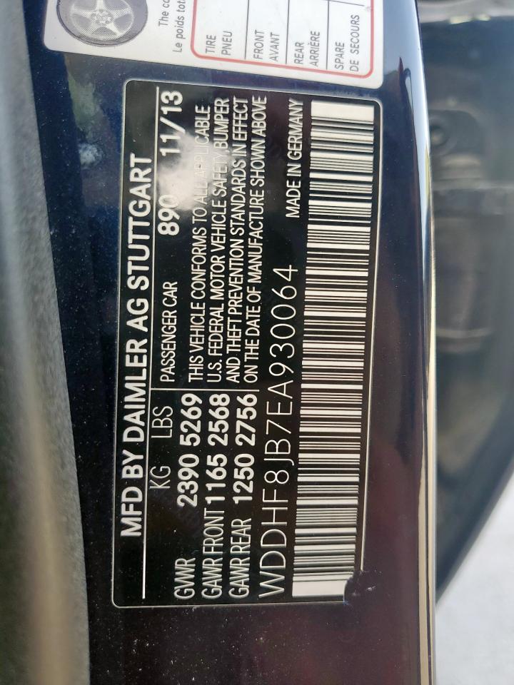 2014 Mercedes-Benz E 350 4Matic VIN: WDDHF8JB7EA930064 Lot: 64890285