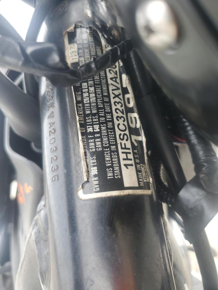 1997 Honda Vt1100 C2A VIN: 1HFSC323XVA203235 Lot: 65219015