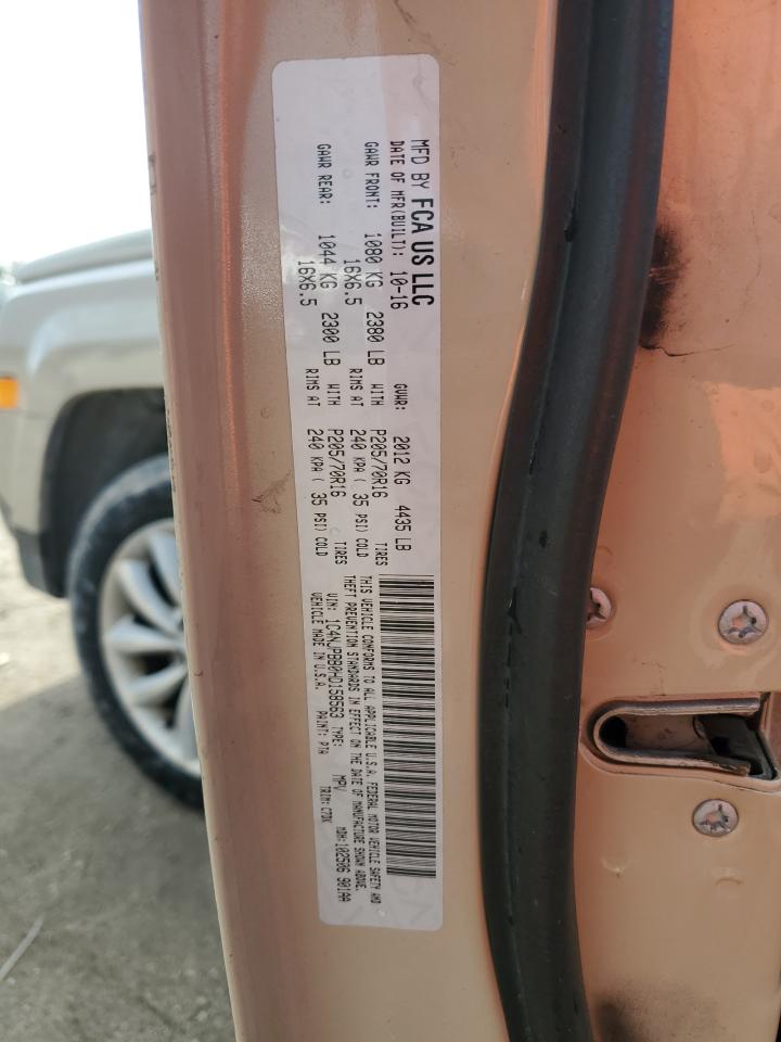 2017 Jeep Patriot Sport VIN: 1C4NJPBB0HD158563 Lot: 63634525