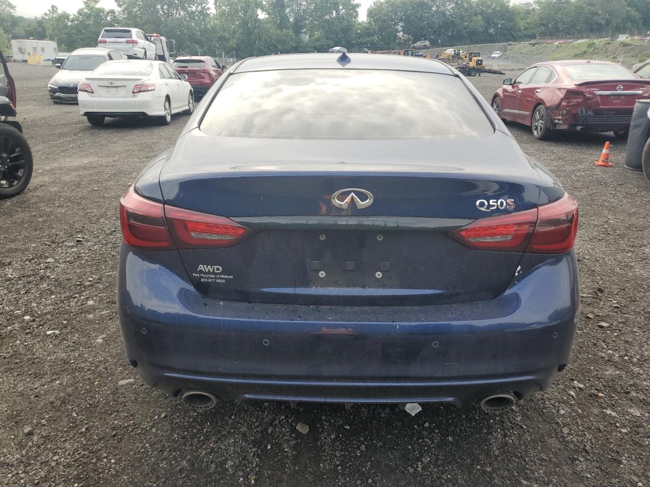 2022 Infiniti Q50 Red Sport 400 VIN: JN1FV7DR7NM390126 Lot: 63822295