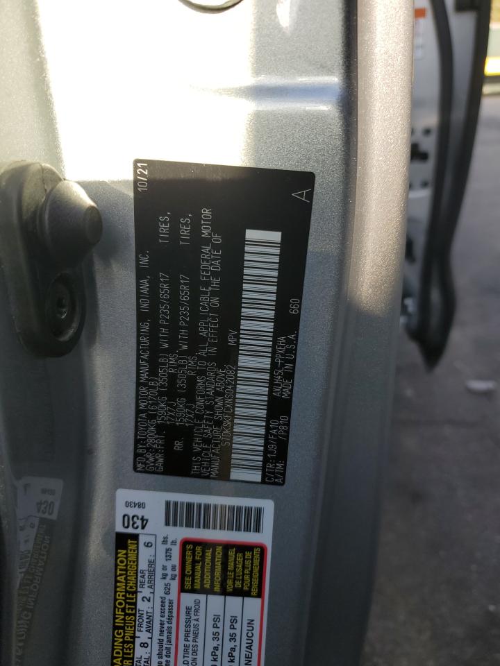 2022 Toyota Sienna Le VIN: 5TDKSKFCXNS042082 Lot: 63103585