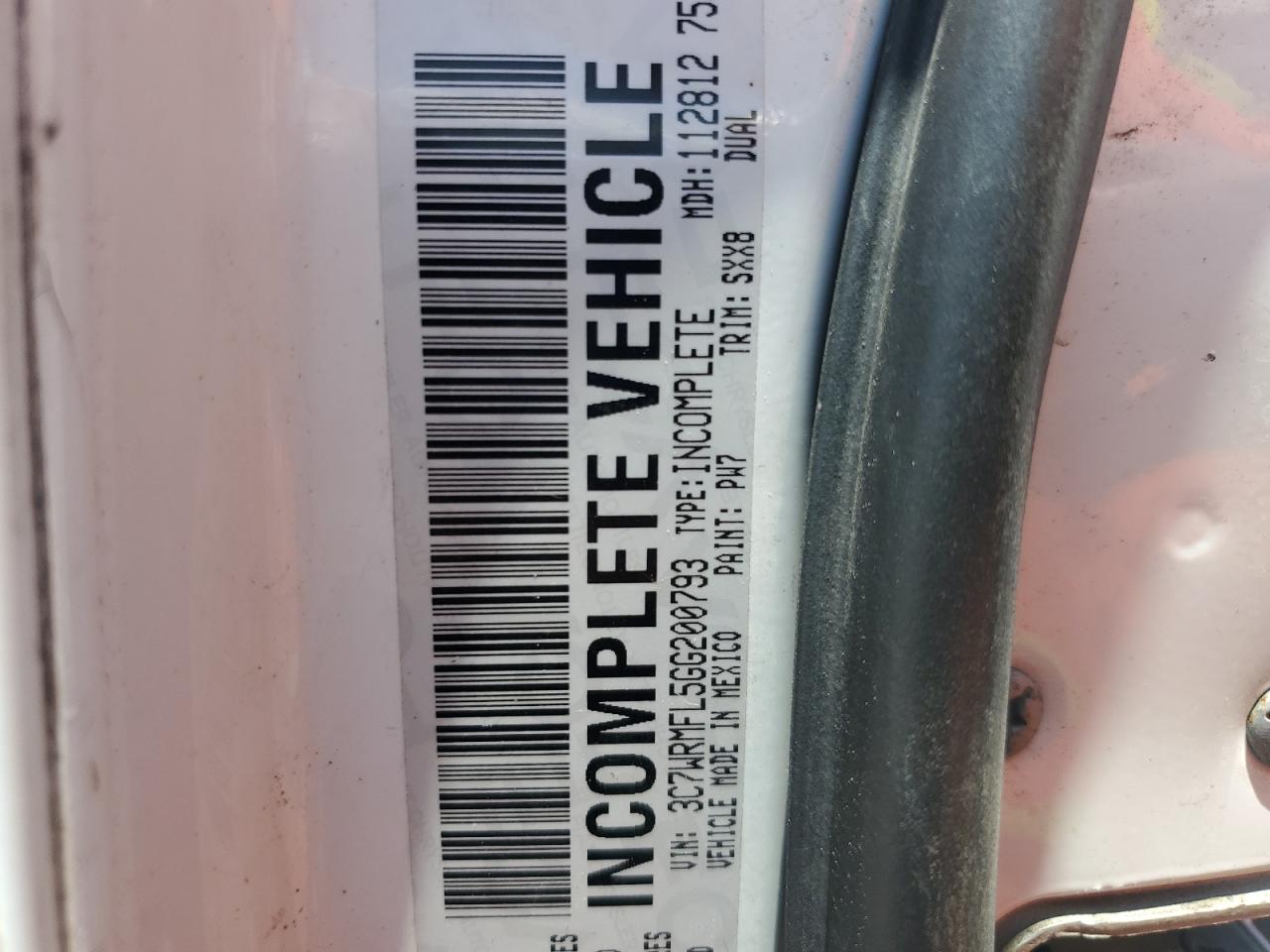 2016 Ram 5500 VIN: 3C7WRMFL5GG200793 Lot: 65801855