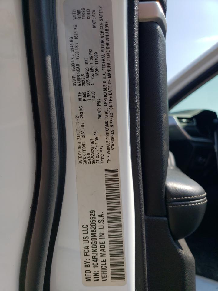 2021 Jeep Grand Cherokee L Limited VIN: 1C4RJKBG0M8206629 Lot: 65622945