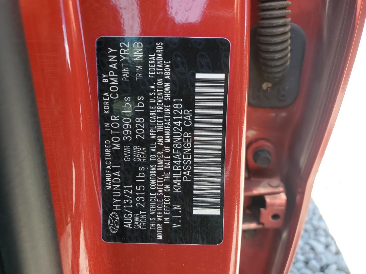 2022 Hyundai Elantra N Line VIN: KMHLR4AF8NU241281 Lot: 64130015