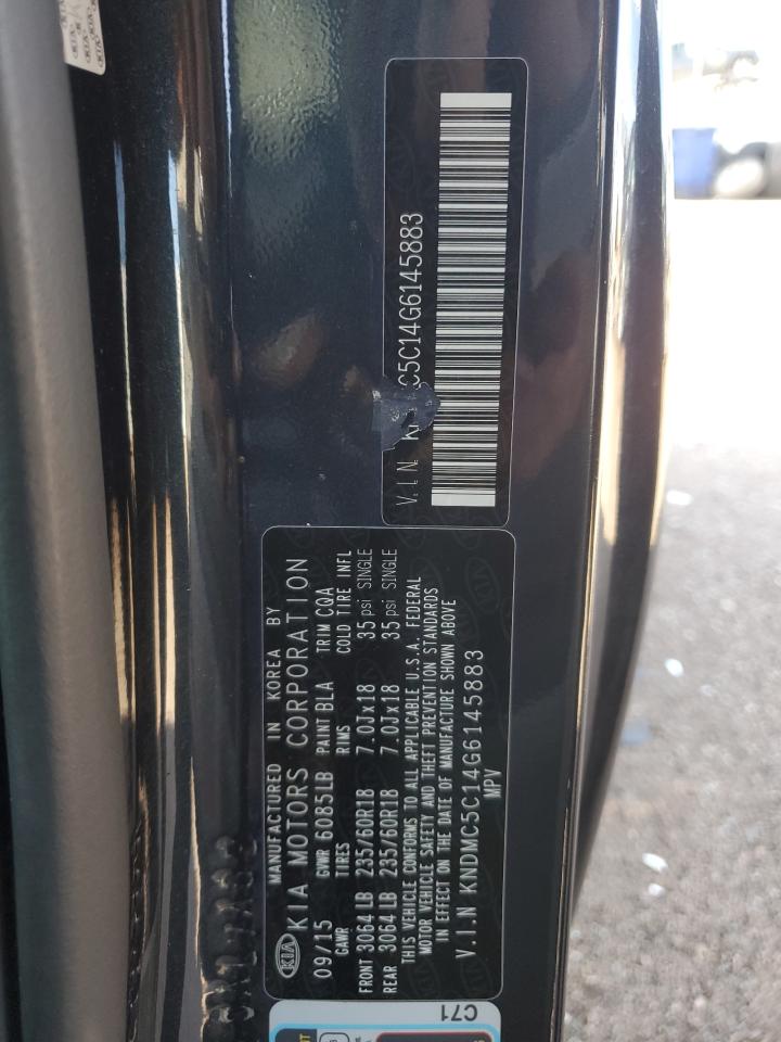 2016 Kia Sedona Ex VIN: KNDMC5C14G6145883 Lot: 66169885