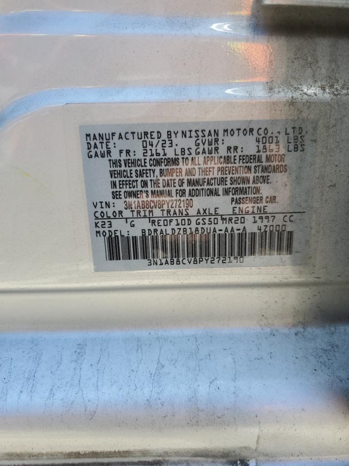 2023 Nissan Sentra Sv VIN: 3N1AB8CV8PY272190 Lot: 63221405