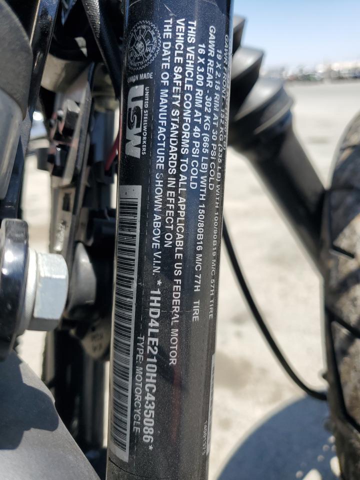 2017 Harley-Davidson Xl883 Iron 883 VIN: 1HD4LE210HC435086 Lot: 65709835