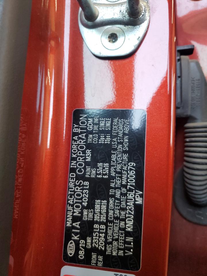 2020 Kia Soul Lx VIN: KNDJ23AU6L7100679 Lot: 64613305