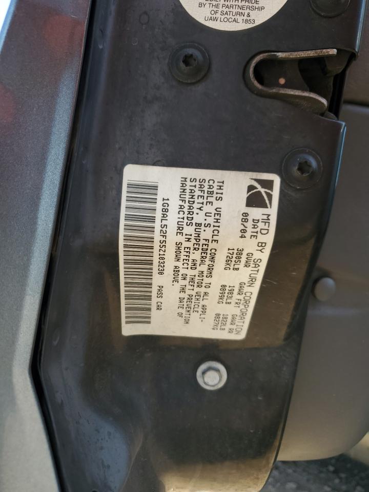 2005 Saturn Ion Level 3 VIN: 1G8AL52F55Z103230 Lot: 63452305