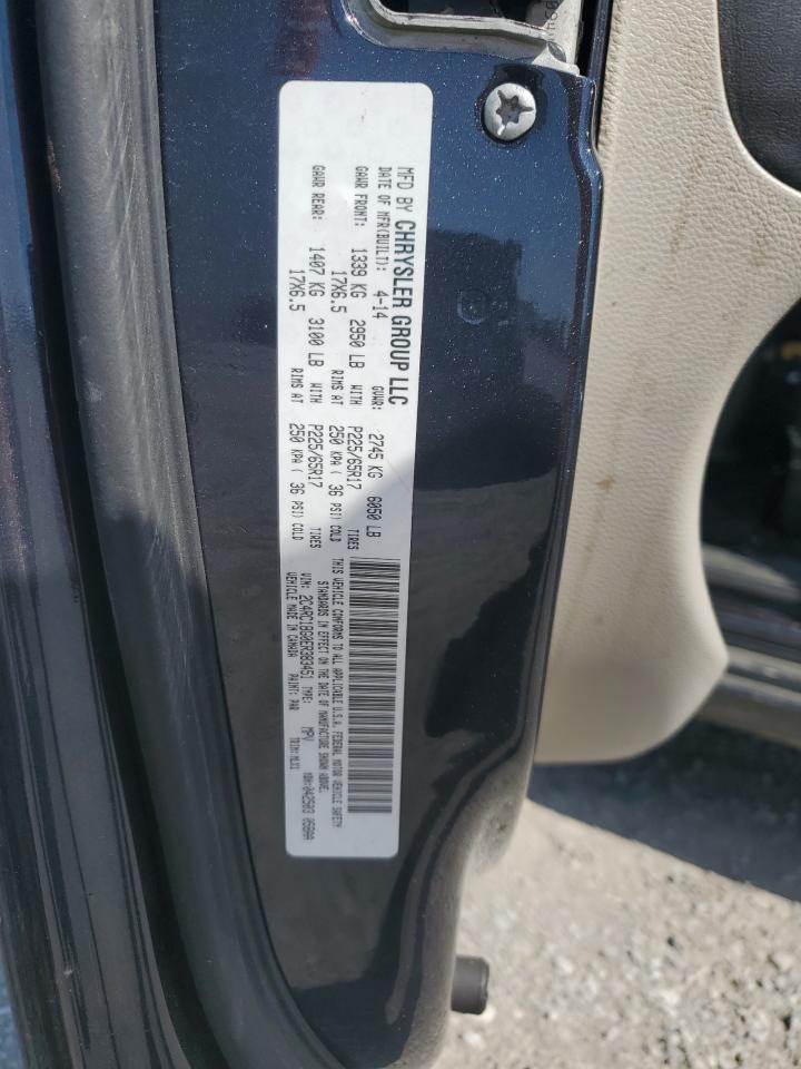 2014 Chrysler Town & Country Touring VIN: 2C4RC1BG0ER383451 Lot: 65359435
