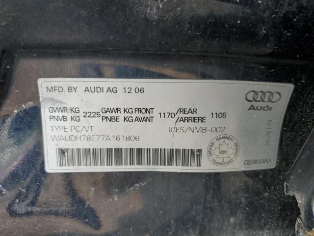 2007 AUDI A4 3.2 QUATTRO  