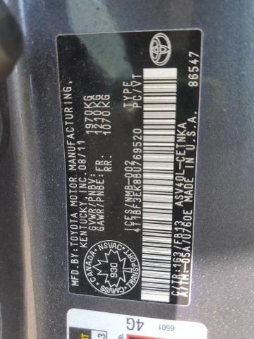 2011 TOYOTA CAMRY BASE  
