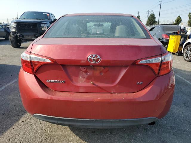  TOYOTA COROLLA 2015 Czerwony
