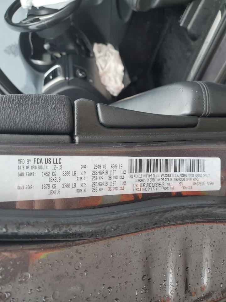 2020 Jeep Grand Cherokee Limited VIN: 1C4RJFBG8LC239512 Lot: 66895975
