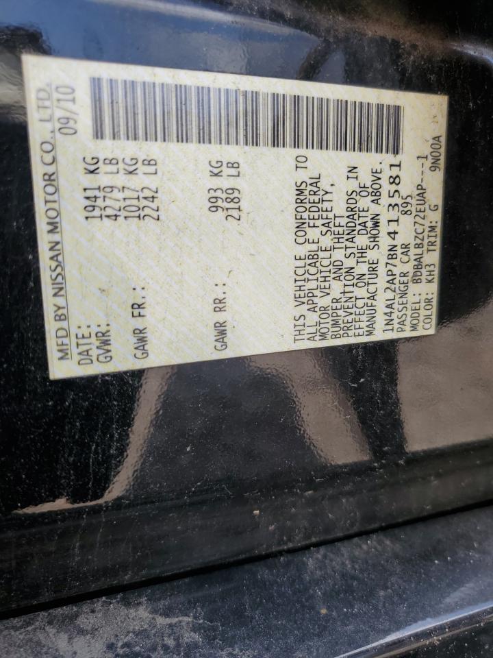 2011 Nissan Altima Base VIN: 1N4AL2AP7BN413581 Lot: 63613785