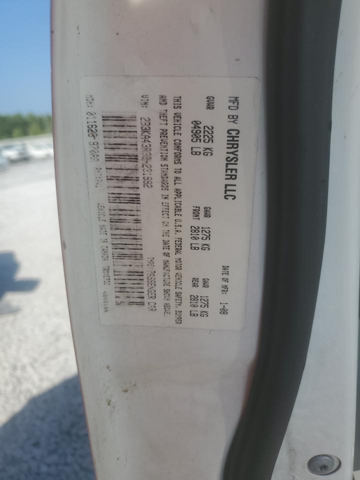 2008 Dodge Charger VIN: 2B3KA43R38H231992 Lot: 63245005