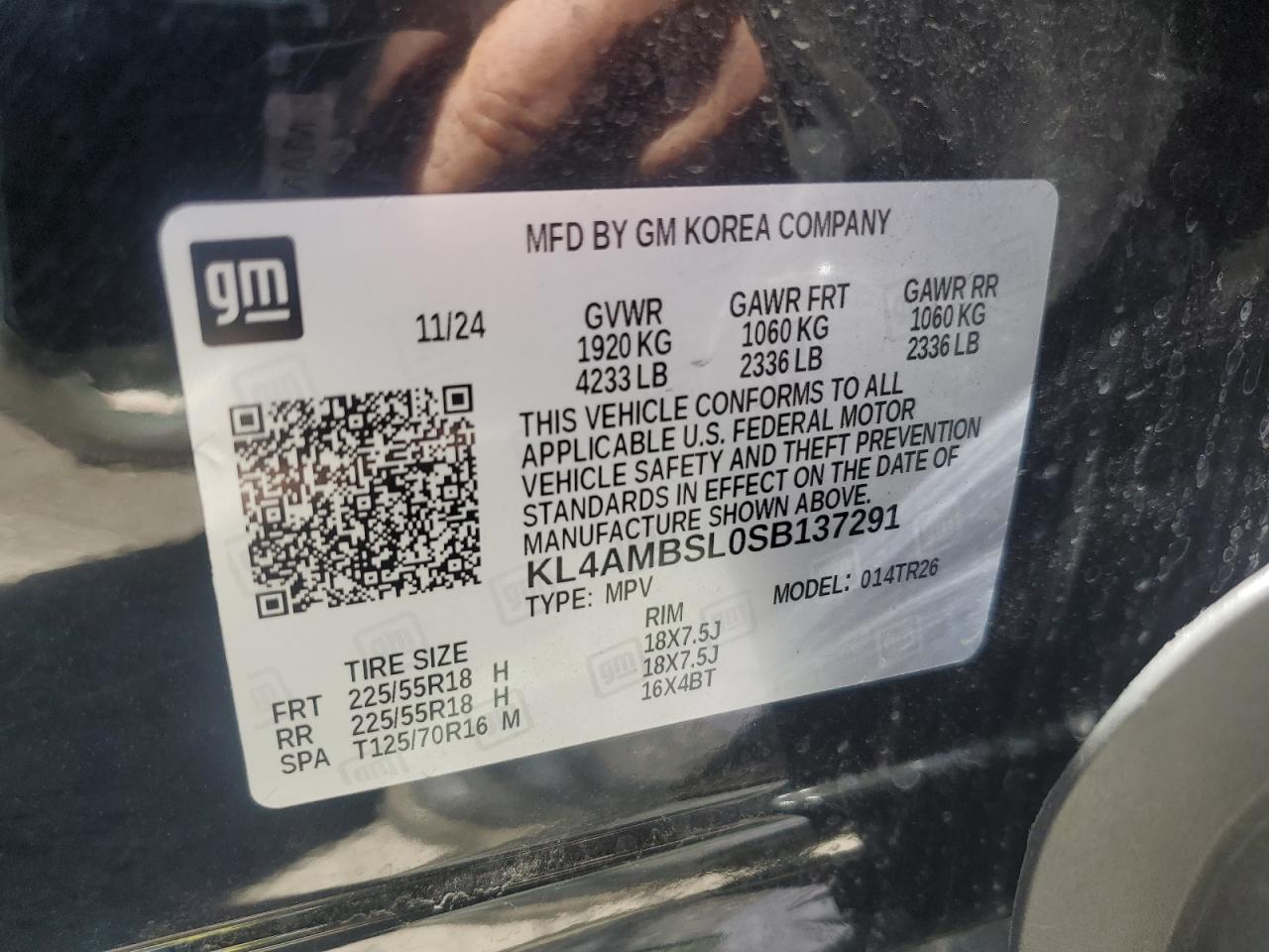 kl4ambsl0sb137291 KL4AMBSL0SB137291 2025 Buick Encore Gx Preferred